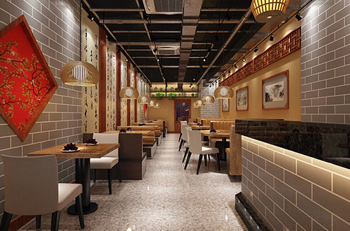 莆田传统中式餐厅餐馆装修设计效果图