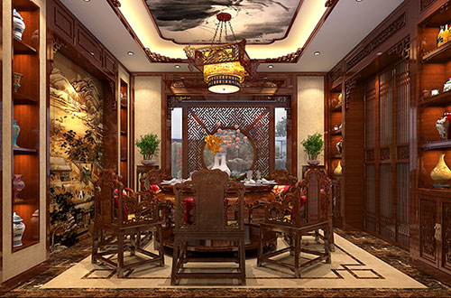 莆田温馨雅致的古典中式家庭装修设计效果图